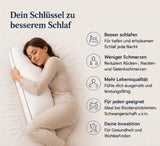 Seitenschläferkissen 👉 „Entlastet Nacken, Schultern & Rücken – jede Nacht“